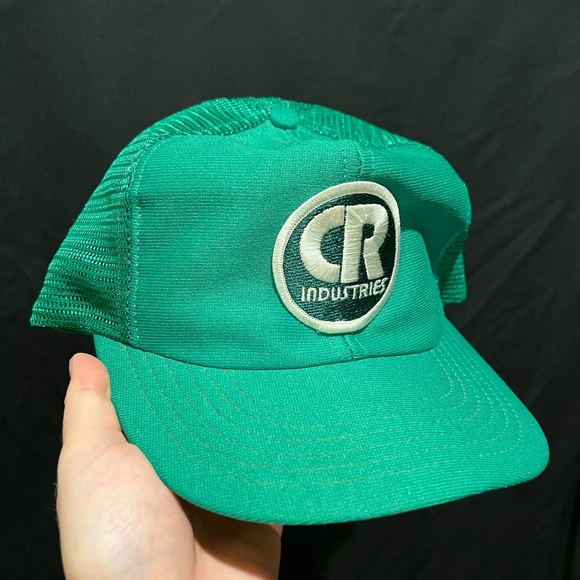 CR Industries Green Trucker Hat - Picture 1 of 3